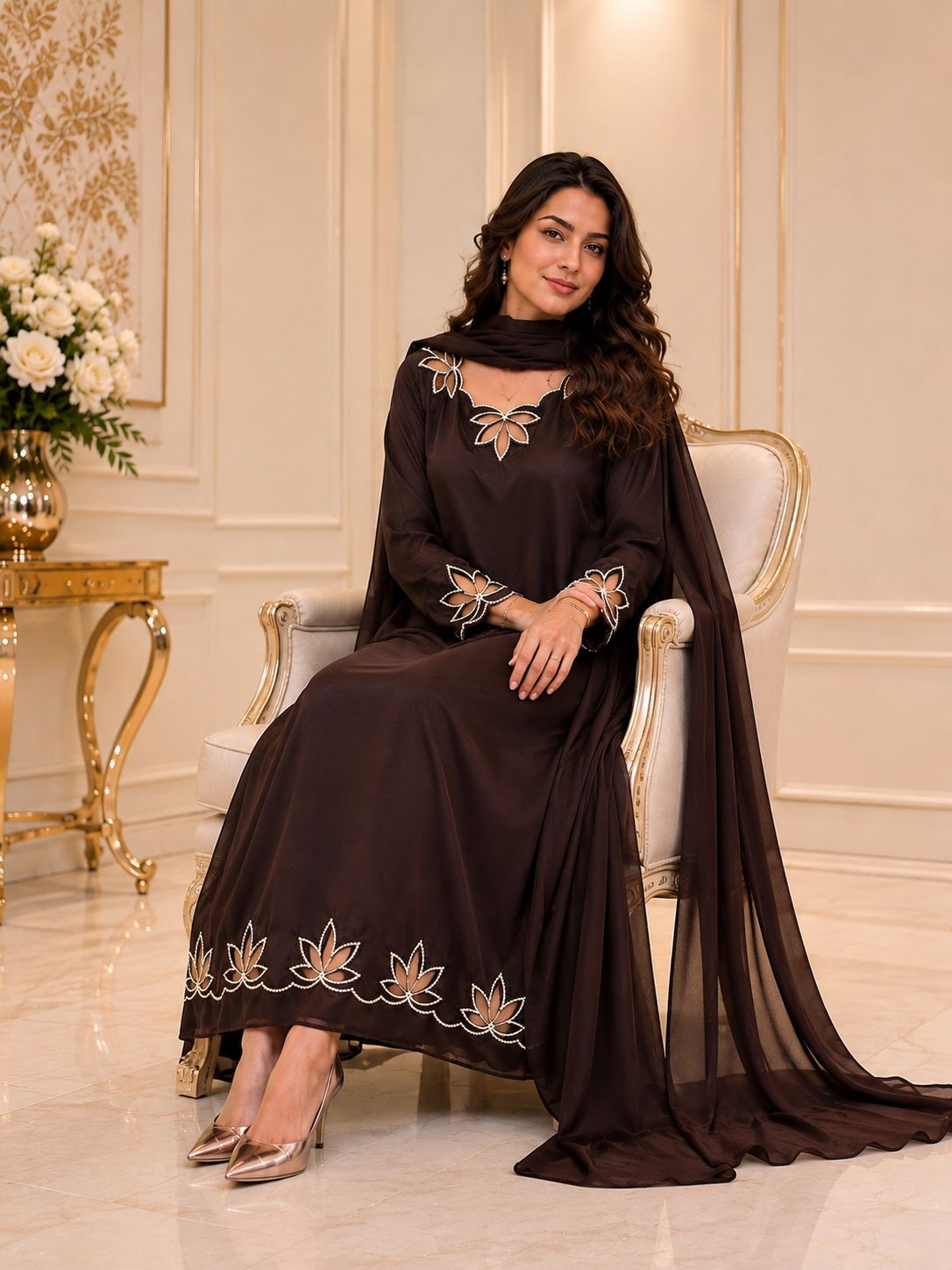 Dark Brown 3Pc Formal Wear view 2