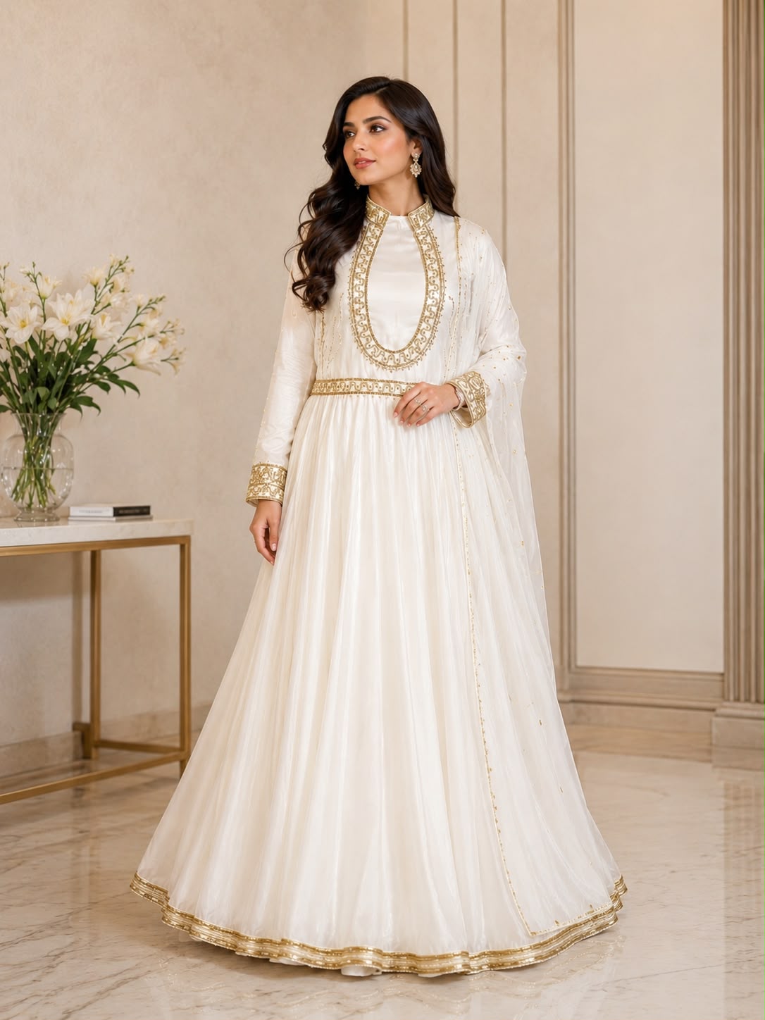 2 Piece Silk Suit Embilished (Pret) Formals
